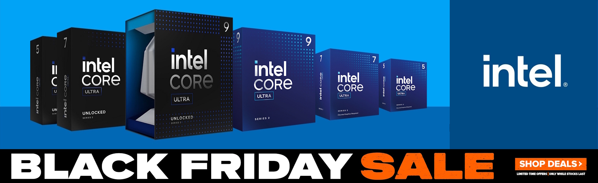 Picture of the Black Friday 2025 Intel Store at PB Tech